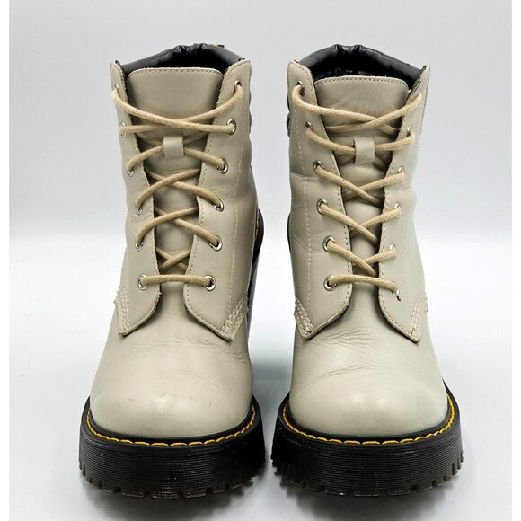 Dr. Martens Women's Beige Persephone Buttero Lace-Up Ankle Boot Size 6 2833 - Picture 11 of 16